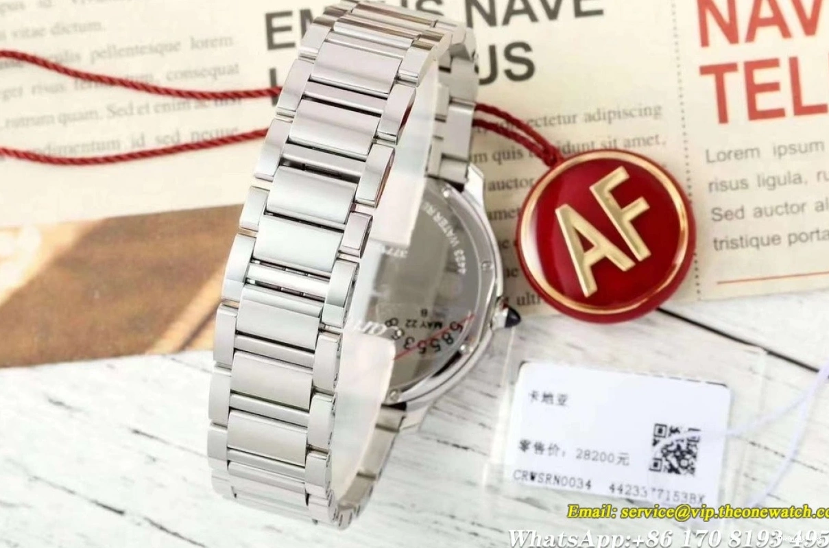 36mm SS Ronde Must White Quartz Dial SS AF 0128